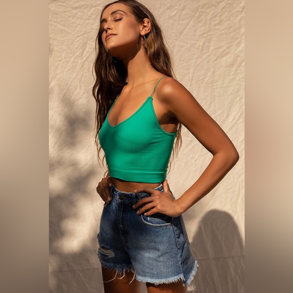 Free People Tops - NWT Free People Ribbed v neck Brami
